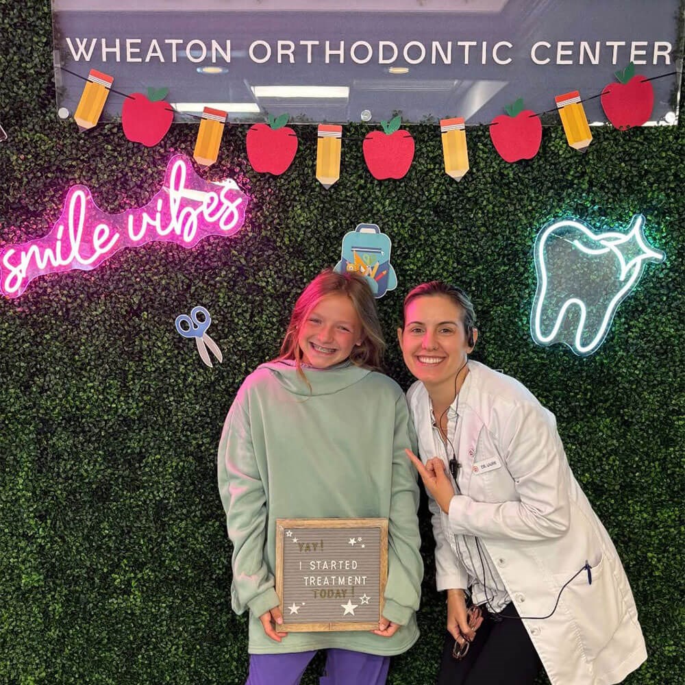 Dr. Stache with Patient